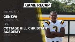 Recap: Geneva  vs. Cottage Hill Christian Academy 2014