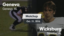 Matchup: Geneva  vs. Wicksburg  2016