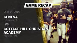 Recap: Geneva  vs. Cottage Hill Christian Academy 2015