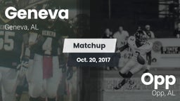 Matchup: Geneva  vs. Opp  2017