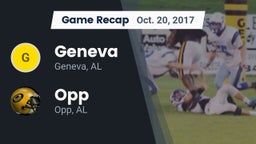 Recap: Geneva  vs. Opp  2017