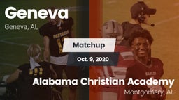 Matchup: Geneva  vs. Alabama Christian Academy  2020