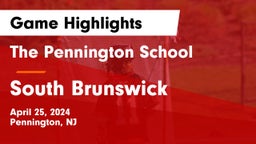 The Pennington School vs South Brunswick  Game Highlights - April 25, 2024