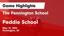 The Pennington School vs Peddie School Game Highlights - May 15, 2024