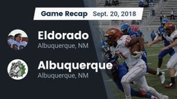 Recap: Eldorado  vs. Albuquerque  2018