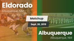 Matchup: Eldorado  vs. Albuquerque  2019