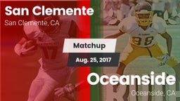 Matchup: San Clemente High vs. Oceanside  2017