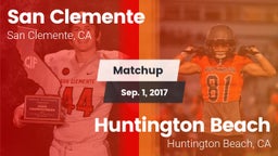 Matchup: San Clemente High vs. Huntington Beach  2017