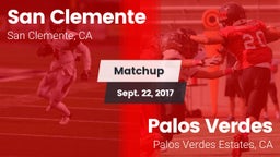 Matchup: San Clemente High vs. Palos Verdes  2017