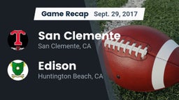 Recap: San Clemente  vs. Edison  2017