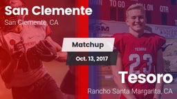 Matchup: San Clemente High vs. Tesoro  2017
