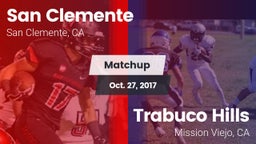 Matchup: San Clemente High vs. Trabuco Hills  2017