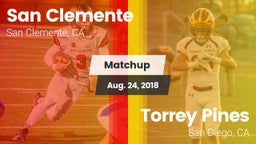 Matchup: San Clemente High vs. Torrey Pines  2018