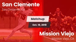 Matchup: San Clemente High vs. Mission Viejo  2018