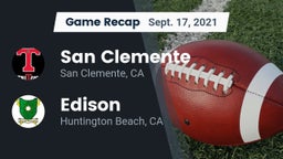 Recap: San Clemente  vs. Edison  2021