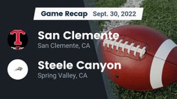 Recap: San Clemente  vs. Steele Canyon  2022