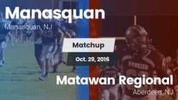 Matchup: Manasquan High vs. Matawan Regional  2016