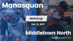 Matchup: Manasquan High vs. Middletown North  2017