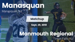 Matchup: Manasquan High vs. Monmouth Regional  2018