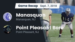 Recap: Manasquan  vs. Point Pleasant Boro  2018