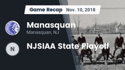 Recap: Manasquan  vs. NJSIAA State Playoff 2018