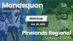 Matchup: Manasquan High vs. Pinelands Regional  2019