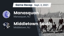 Recap: Manasquan  vs. Middletown South  2021