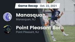 Recap: Manasquan  vs. Point Pleasant Boro  2021