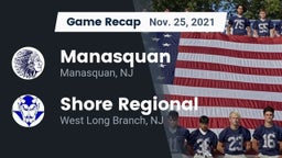 Recap: Manasquan  vs. Shore Regional  2021