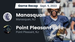Recap: Manasquan  vs. Point Pleasant Boro  2022