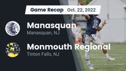 Recap: Manasquan  vs. Monmouth Regional  2022