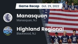 Recap: Manasquan  vs. Highland Regional  2022
