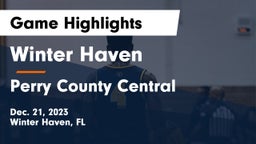 Winter Haven  vs Perry County Central  Game Highlights - Dec. 21, 2023