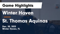 Winter Haven  vs St. Thomas Aquinas  Game Highlights - Dec. 30, 2023