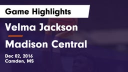 Velma Jackson  vs Madison Central  Game Highlights - Dec 02, 2016