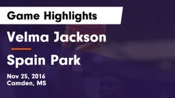 Velma Jackson  vs Spain Park  Game Highlights - Nov 25, 2016