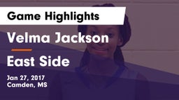 Velma Jackson  vs East Side  Game Highlights - Jan 27, 2017