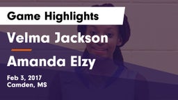 Velma Jackson  vs Amanda Elzy Game Highlights - Feb 3, 2017