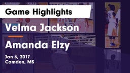 Velma Jackson  vs Amanda Elzy Game Highlights - Jan 6, 2017