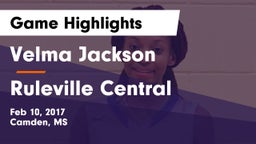 Velma Jackson  vs Ruleville Central  Game Highlights - Feb 10, 2017