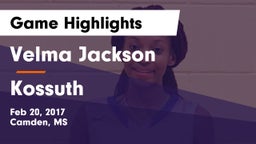 Velma Jackson  vs Kossuth Game Highlights - Feb 20, 2017