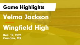 Velma Jackson  vs Wingfield High Game Highlights - Dec. 19, 2023