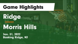 Ridge  vs Morris Hills  Game Highlights - Jan. 31, 2022