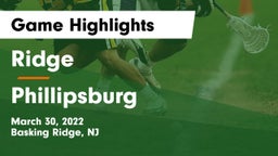 Ridge  vs Phillipsburg  Game Highlights - March 30, 2022