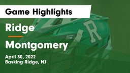 Ridge  vs Montgomery  Game Highlights - April 30, 2022