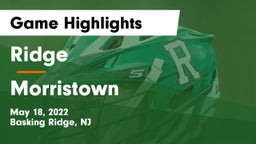 Ridge  vs Morristown  Game Highlights - May 18, 2022