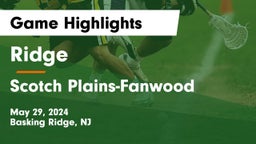 Ridge  vs Scotch Plains-Fanwood  Game Highlights - May 29, 2024