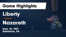 Liberty  vs Nazareth  Game Highlights - Sept. 28, 2022