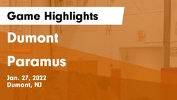 Dumont  vs Paramus  Game Highlights - Jan. 27, 2022