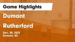 Dumont  vs Rutherford  Game Highlights - Dec. 28, 2022